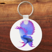 Big Blue Betta Fish Schlüsselanhänger (Vorderseite)