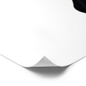 Big Blue & Black Butterfly Poster (Ecke)