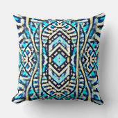 Big Blue Blast Throw Kissen (Vorderseite)