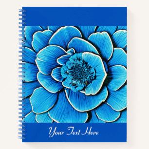 Big Blue Camellia Blossom Journal Notizblock