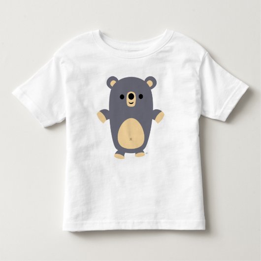 Big Blue Cartoon Bear Kids T - Shirt (Vorderseite)