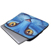 Big Blue Cat Laptopschutzhülle (Vorne Knopf)
