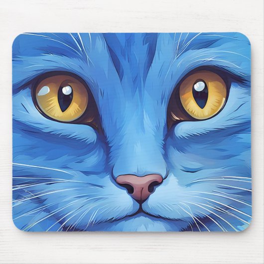 Big Blue Cat Mousepad (Vorne)