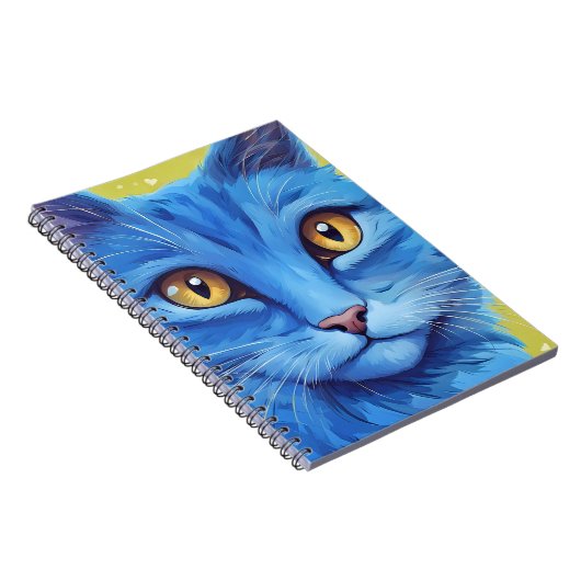 Big Blue Cat Notizblock (Rechte Seite)