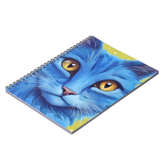 Big Blue Cat Notizblock (Linke Seite)