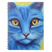 Big Blue Cat Notizblock (Vorderseite)