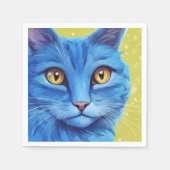 Big Blue Cat. Serviette (Vorderseite)