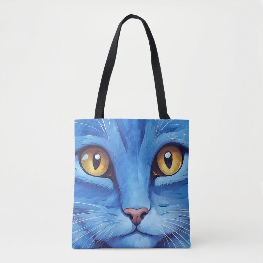 Big Blue Cat Tasche (Vorderseite)