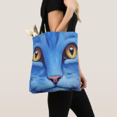 Big Blue Cat Tasche (Von Nahem)