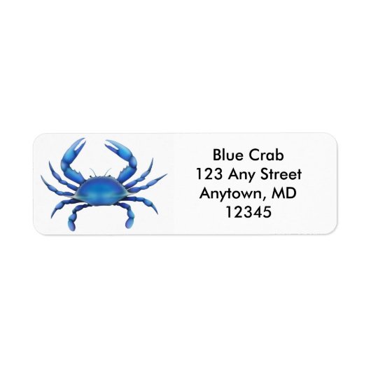 Big Blue Crab Label (Vorne)