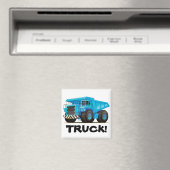 Big Blue Dump Truck Magnet (In Situ (Geschirrspüler))