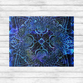 Big Blue Electric Galactic Geometry Poster Puzzle