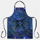 Big Blue Electric Galactic Geometry Schürze (Vorderseite)