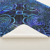 Big Blue Electric Galactic Geometry Sherpadecke (3/4)