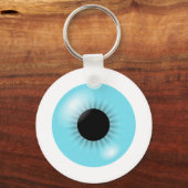 Big Blue Eyeball Schlüsselanhänger (Vorderseite)