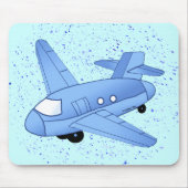 Big Blue Flugzeug Mousepad (Vorne)