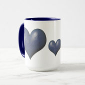 Big Blue Heart of Stone Tasse (Vorderseite Links)