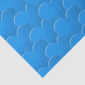 Big Blue Hearts Muster Liebe Valentinstag Geschenk Seidenpapier (Detail)