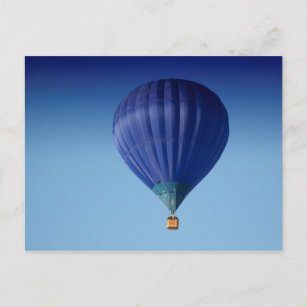 Big Blue Hot Air Ballon Postkarte