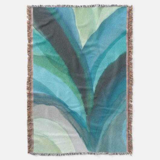 Big Blue Leaf I Decke (Vorderseite Vertikal)