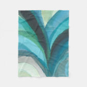 Big Blue Leaf I Fleecedecke (Vorderseite)