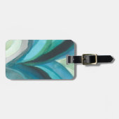 Big Blue Leaf I Gepäckanhänger (Vorderseite horizontal)