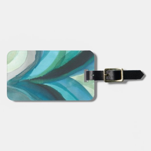 Big Blue Leaf I Gepäckanhänger (Vorderseite horizontal)