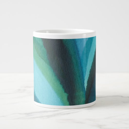 Big Blue Leaf I Jumbo-Tasse (Vorderseite)
