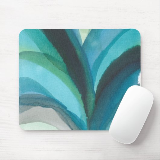 Big Blue Leaf I Mousepad (Mit Mouse)