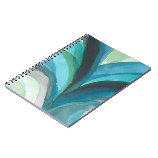 Big Blue Leaf I Notizblock (Linke Seite)