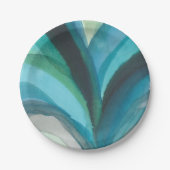 Big Blue Leaf I Pappteller (Vorderseite)