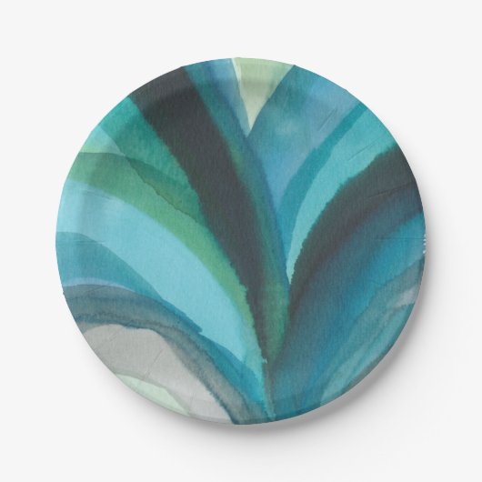 Big Blue Leaf I Pappteller (Vorderseite)