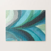 Big Blue Leaf I Puzzle (Horizontal)