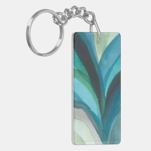 Big Blue Leaf I Schlüsselanhänger (Vorderseite links)