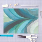 Big Blue Leaf I Seidenpapier (Handwerk)