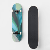 Big Blue Leaf I Skateboard (Vorderseite)