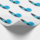 Big Blue Marmor Geschenkpapier (Ecke)