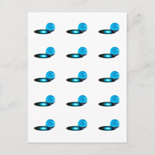 Big Blue Marmor Postkarte