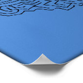 Big Blue Maze Poster (Ecke)