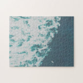 Big Blue Ocean Aerial Beach View Fotografie Puzzle (Horizontal)