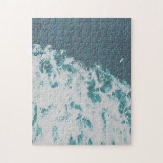 Big Blue Ocean Aerial Beach View Fotografie Puzzle