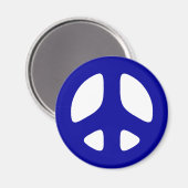 Big Blue Peace Sign Magnet (Vorderseite/Rückseite)