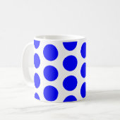 Big Blue Polka Dots Kaffeetasse (Vorderseite Links)