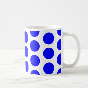 Big Blue Polka Dots Kaffeetasse