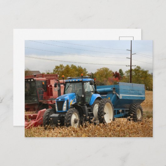 Big Blue Postkarte (Vorne/Hinten)