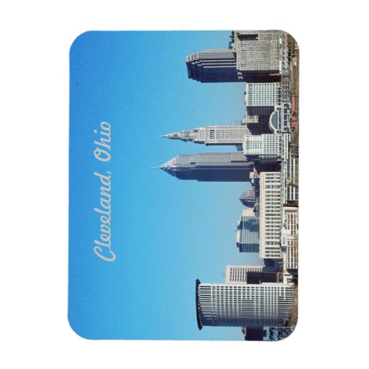 Big Blue Sky Cleveland OH Magnet (Vertikal)