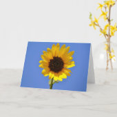 Big Blue Sky und Wild Sunflower Note Card Karte (Gelbe Blume)