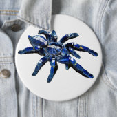 Big Blue Tarantula Spinne, Riesenspinne Button (Beispiel)