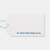 Big Blue Vielen Dank Geschenkanhänger (Rückseite Horizontal)