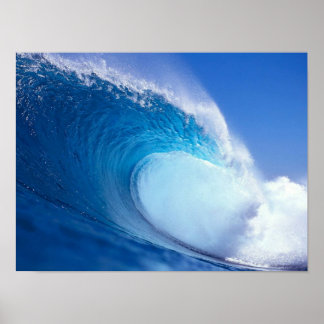 Big Blue Wave Druck Poster